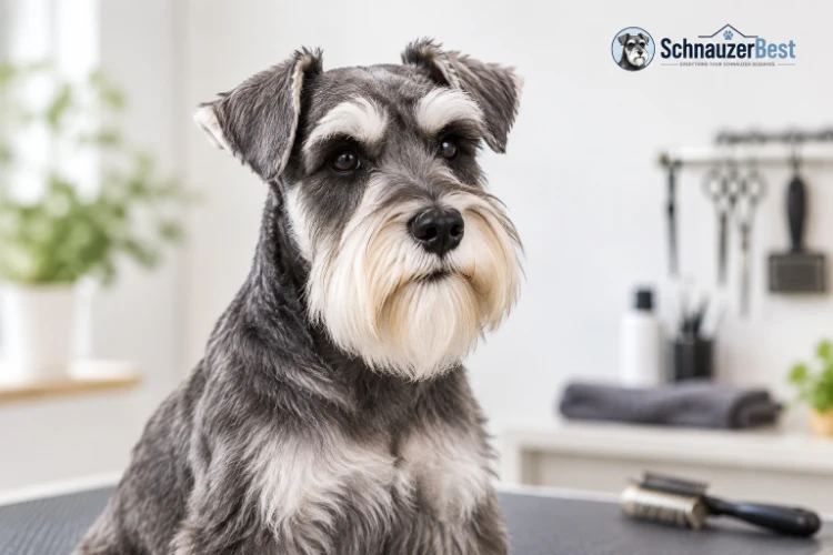 the schnauzer face beard brows head shape more